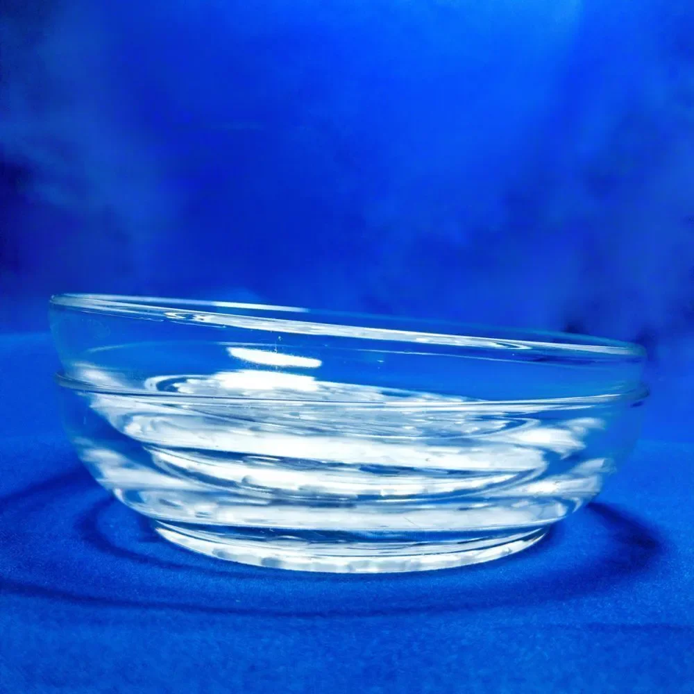 2 Sasaki Etched Crystal Dessert/Nut Bowls - Cherry Blossom